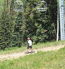 Colorado Adventuring By Air, By Land and By Water 3 Mountain boarding at Snowmass Mountain