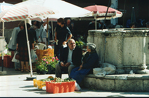 The market in Ascoli. Kent E. St. John photo