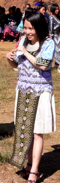 Hmong girl at a festival. photo: Terry Braverman.