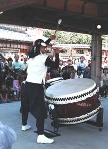 A drum performance, or 'taiko' - photo by Ryan Cole