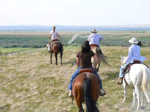 Riding the range in Montana. photo by Max Hartshorne.