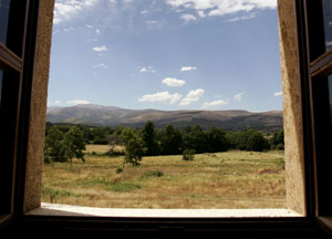 A view of the Gredos Mountains from the hotel