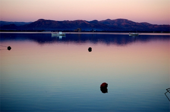 Sunset in SantÁntioco lagoon, Sardinia. photos by Angela Corrias.