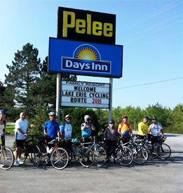 At a Day's Inn along Lake Erie.