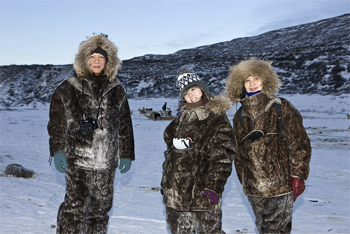 Inuits in West Greenland.