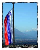 The flag of Slovenia