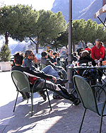 Enjoying cafe life. photos by Catherine Richards.