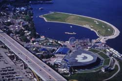 The scene of Summerfest, the biggest outdoor concert series in the world. 