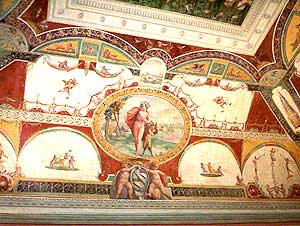 A fresco at the Citta Della Pieve - photos by Cris Carl and Elise Glickman