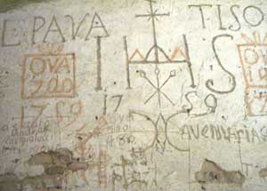 Graffiti in the Narni Underground