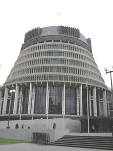 The Beehive, as it is known, is the executive wing of Wellington's Parliamentary complex.