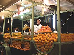 Orange juice vendor