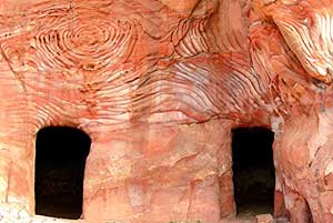 Cliff doors in Petra, Jordan.