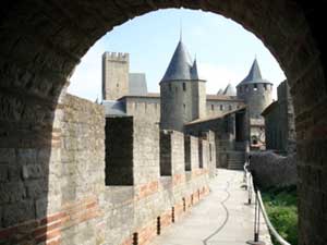 Carcassonne fortress walls
