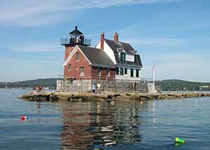 The Rockland Breakwater Lighthouse