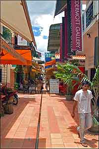A side street in Siem Reap's French Quarter 