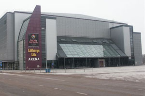 Löfbergs Lila Arena, home of Färjestad Ice Hockey Club and the venue for many top class concerts 