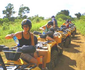 Riding ATVs