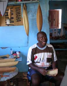 Boat building in Bequia