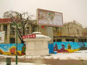 Construction site in the heart of Sopot – new spa and leisure facilities will open before autumn 2008.