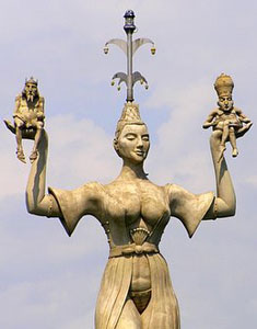 The statue of Imperia in the harbor of Kostanz, Germany, has raised some eyebrows.