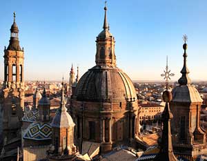 The Basilica de Pilar in Zaragoza, Spain