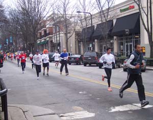 Runners in downtown Greenville, South Carolina - photos by Robert J. Nebel