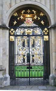 The gate to All Souls College