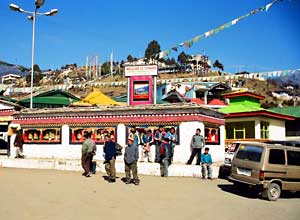 The main street at Tawang