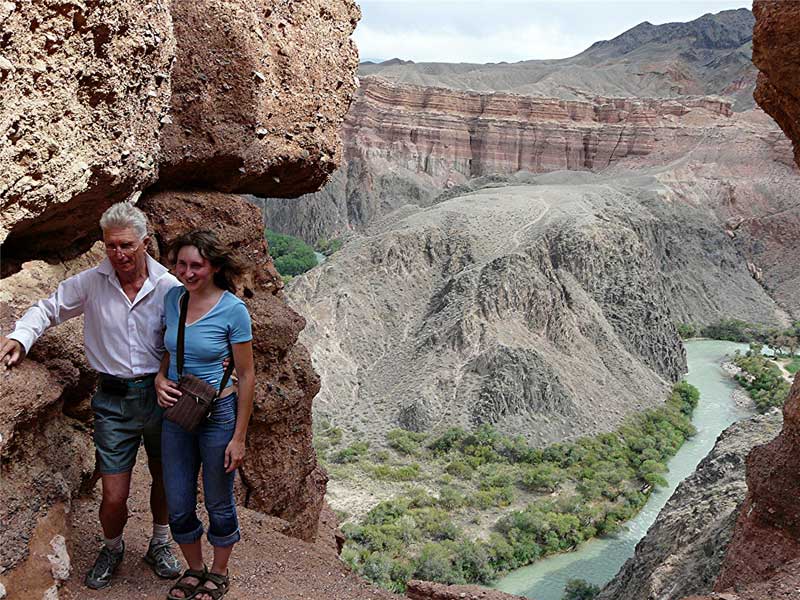 A view from the Charyn Canyon climb