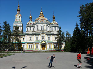 Rollerblading in Almaty