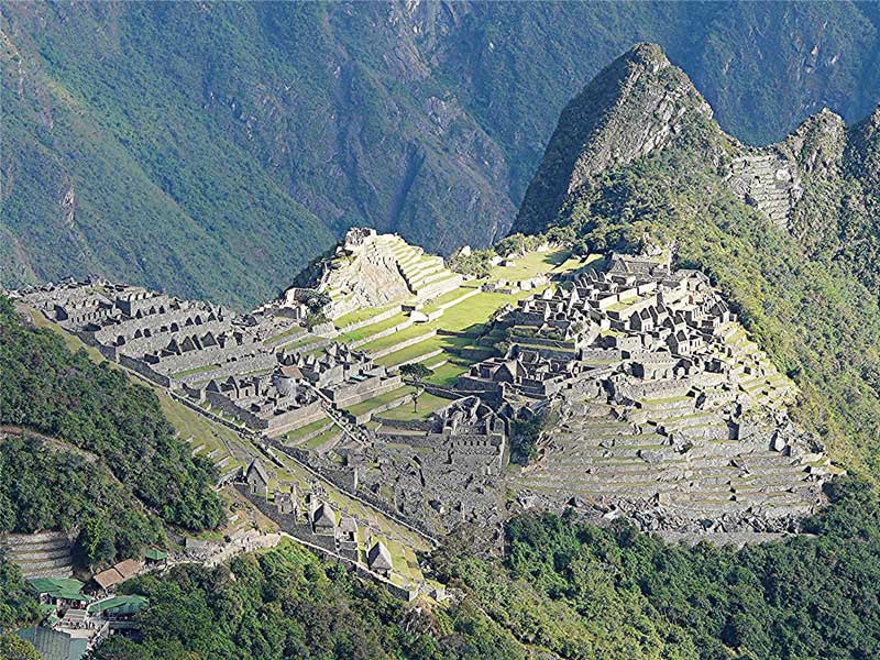 The Incan ruins at Machuc Picchu - photo by David Rich