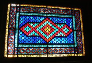 Window in a Baku mosque