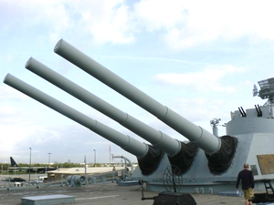 Aboard the battleship USS Alabama, docked as a museum outside of Mobile, AL. Photos by Max Hartshorne.