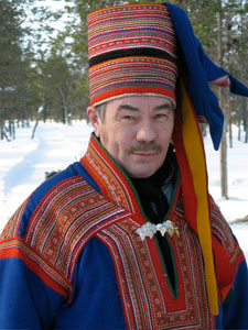 A Sami reindeeer farmer