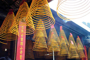 Incense coils at the A-Ma Temple