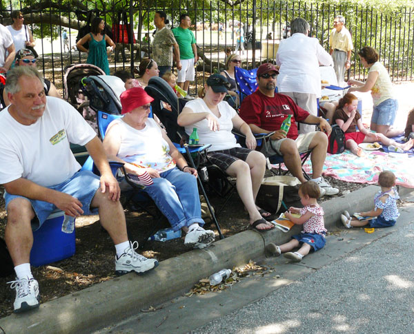 Waiting for the Art Car Parade in Houston