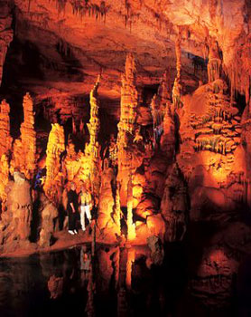 A truly awesome cave! 75,000 people visit Cathedral Caverns each year.