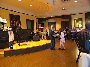 Kids dancing at the music center.