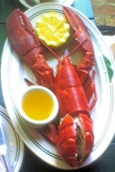 Delicious Lobster Lunch at Jordan Pond Restaurant