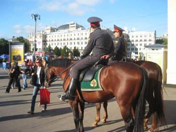 Patrolling the streets of Moscow