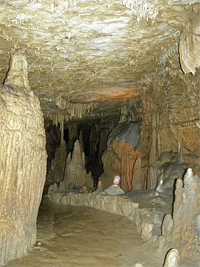 Formations inside Marengo Cave, Indiana