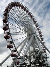 Ferris wheel at the Navy Pier, Chicago. photos by Susan McKee.