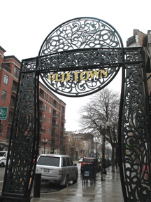 Entrance to Chicago's Old Town. 