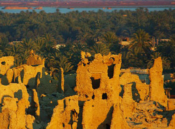 Siwa Shali at sunset