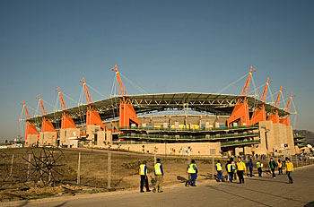 The new Mbombela Stadium in Nelspruit, built for the 2010 FIFA World Cup, has put the capital of Mpumalanga on the map. Photo by Graeme Williams, MediaClubSouthAfrica.com