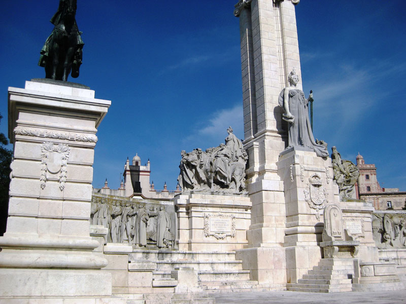 The Plaza de Espana in Cadiz