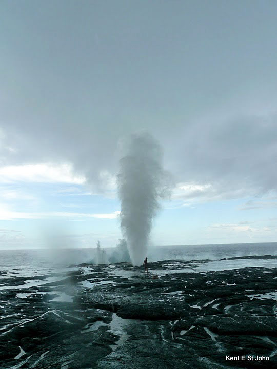 The Alofaaga Blowholes on Savai'i in Samoa