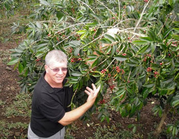 John at Mountain Thunder Coffee