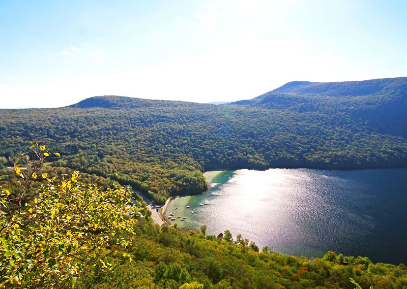 View of Lake Willougby from Mount Pisgah